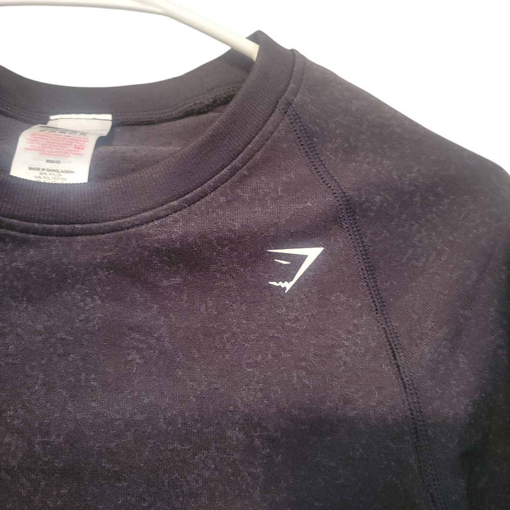 EUC Gymshark Women's Adapt Fleck Seamless Long Sleeve Crop Top, Size Medium - Picture 4 of 7